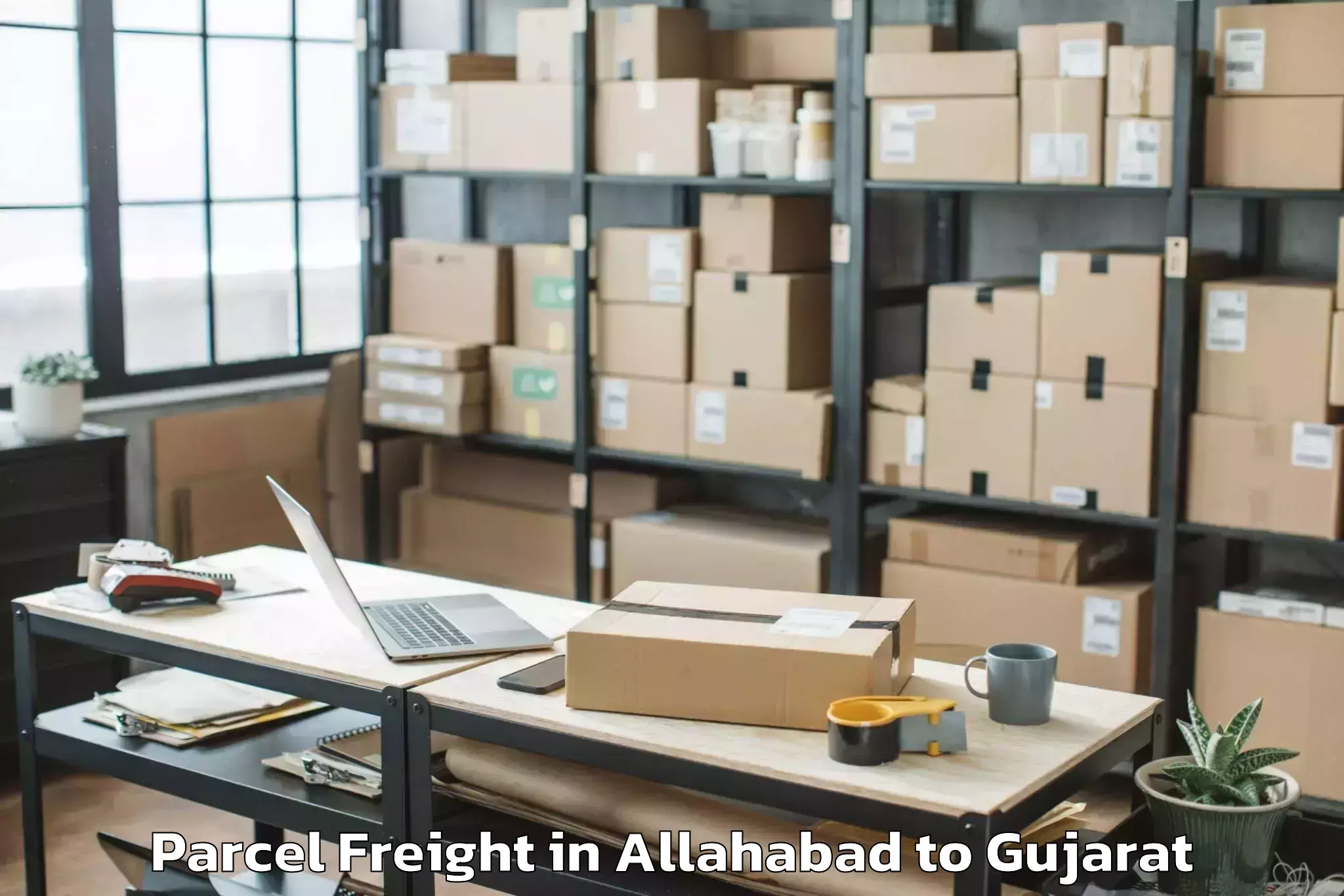 Comprehensive Allahabad to Rajkot Airport Raj Parcel Freight